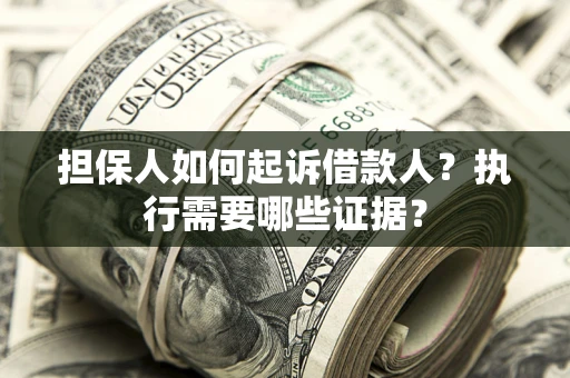 武汉担保人如何起诉借款人？执行需要哪些证据？
