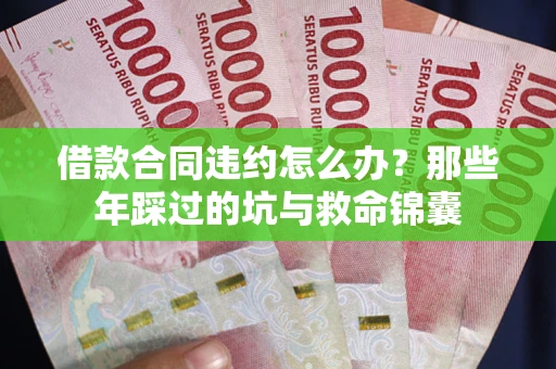 武汉借款合同违约怎么办？那些年踩过的坑与救命锦囊