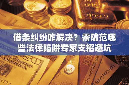 武汉借条纠纷咋解决？需防范哪些法律陷阱专家支招避坑