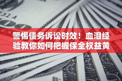 武汉警惕债务诉讼时效！血泪经验教你如何把握保全权益黄金期