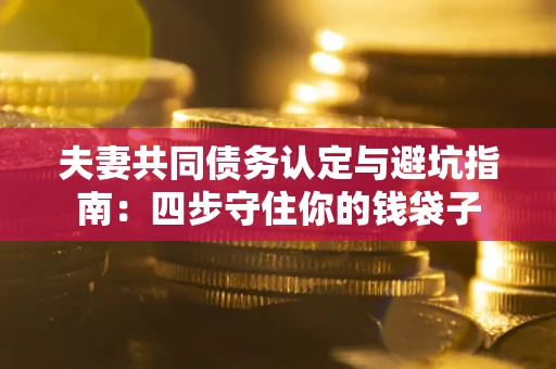 武汉夫妻共同债务认定与避坑指南：四步守住你的钱袋子