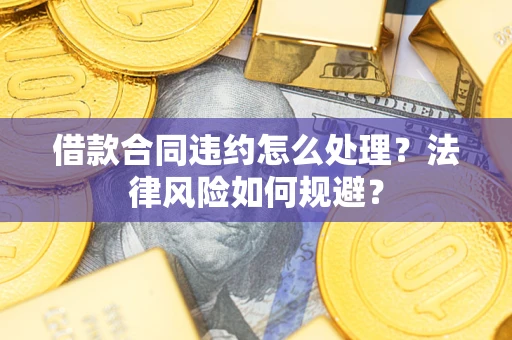 武汉借款合同违约怎么处理？法律风险如何规避？