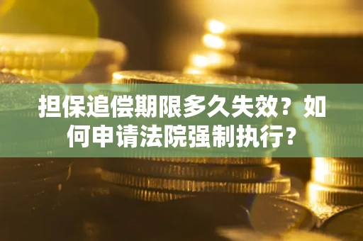 武汉担保追偿期限多久失效？如何申请法院强制执行？