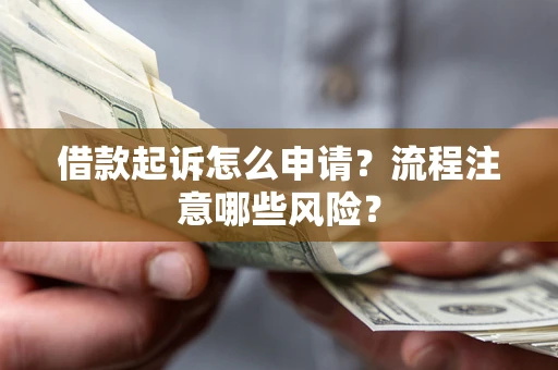 武汉借款起诉怎么申请？流程注意哪些风险？