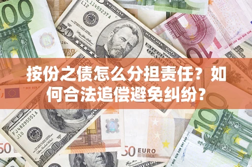 武汉按份之债怎么分担责任？如何合法追偿避免纠纷？