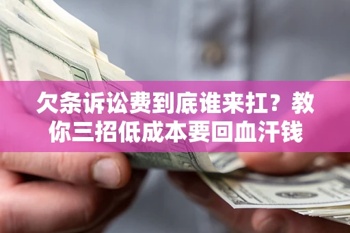 武汉欠条诉讼费到底谁来扛？教你三招低成本要回血汗钱